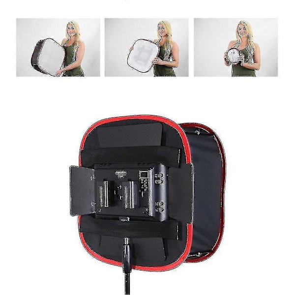 Bærbar sammenleggbar Softbox LED-lys Panel Diffus Lys Rombelysning Modifikator For LED-lys