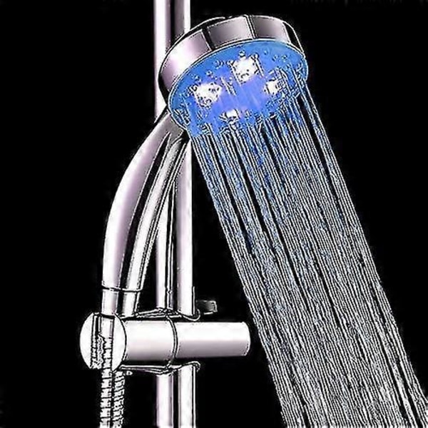 LED-Duschhuvud med Färgbyte, 7 Färger Handhållen LED-Duschhuvud Badrumsduschhuvud, LED Högtrycksduschhuvud Vattenbesparande Spray