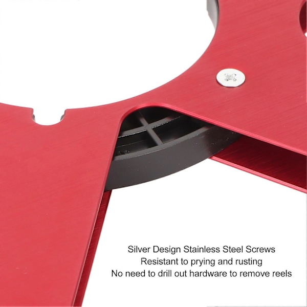1/4 10,5 tommer Tomt Båndspole Aluminium Legering 6 Hull Universal Åbning Maskindel Tomt Optagelsesspole til REVOX Studer Red