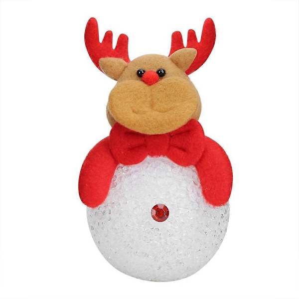Søt Formet Jul LED Lysende Nattelykter Ornament Juletrelys Hengende Dekor Liten Elg