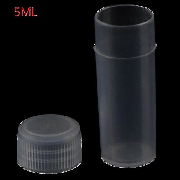 100 st 5 ml rör med skruvlock för kemi ShytmvAAS