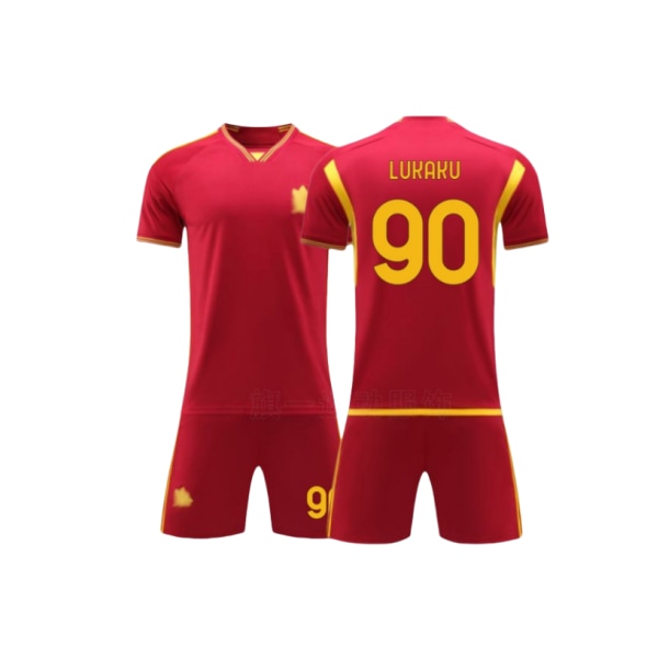 2324 Roma Jersey nro 90 Lukaku nro 21 Dybala nro 22 Aouar jalkapallopaidat aikuisille ja lapsille red-1 28