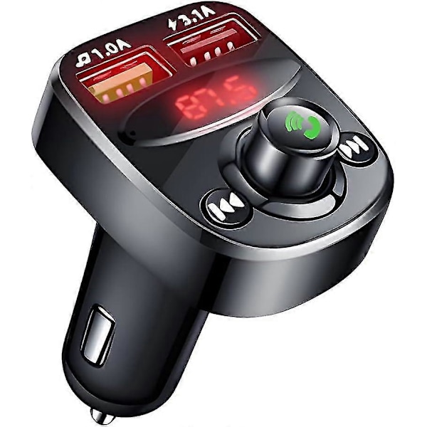 Bil FM-sendere, Bluetooth Adapter Audio Mottaker & mp3 Musikkspiller & bil Lading Qc3.0 Bluetooth Adapter