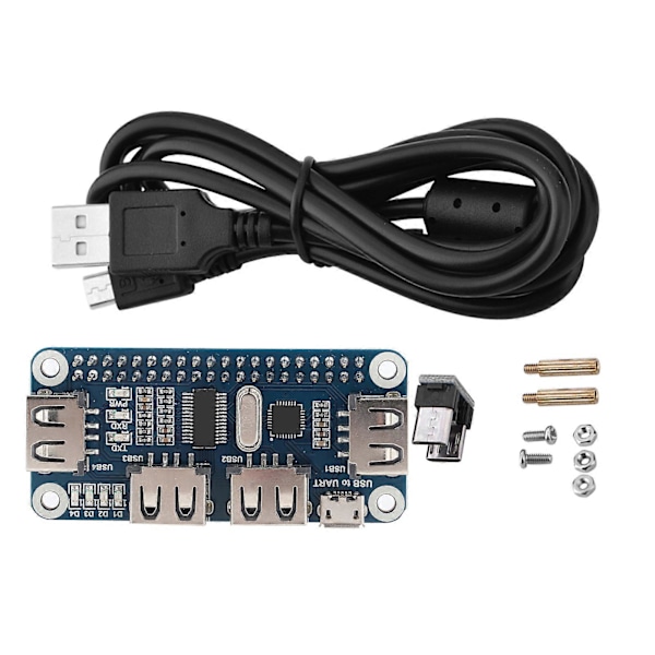 USB til UART Onboard 4-ports USB HUB HAT for Raspberry Pi B+ / 2B / 3B / Zero Zero W