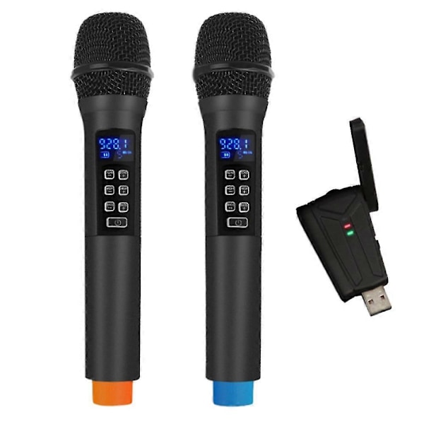 Bluetooth Trådlös Mikrofon Professionell Högtalare Handhållen Musik Mikrofon med Trådlös Mottagare