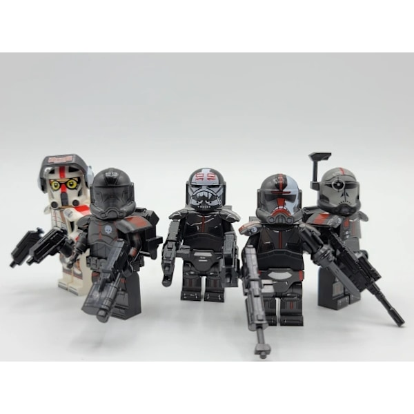 5 STK Corey KT1047 Planet Series Hunter Echo Destroyer Børne Samle Byggeklodser Minifigur Legetøj