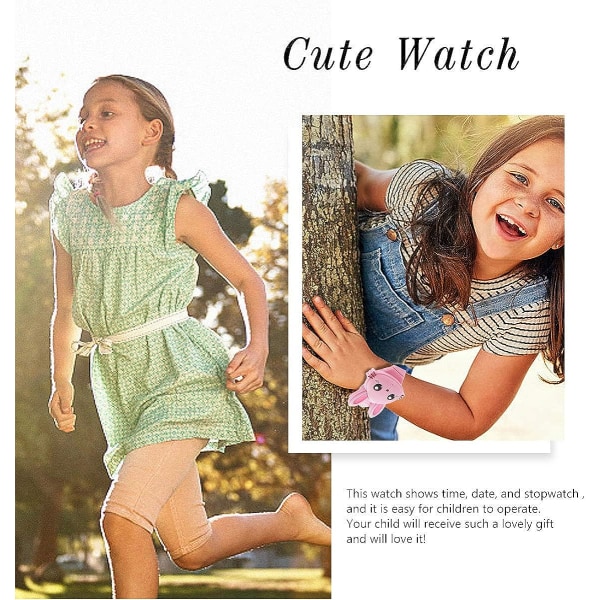 Kids Watch, Girls Watch Digital Cute Shape LED Fash