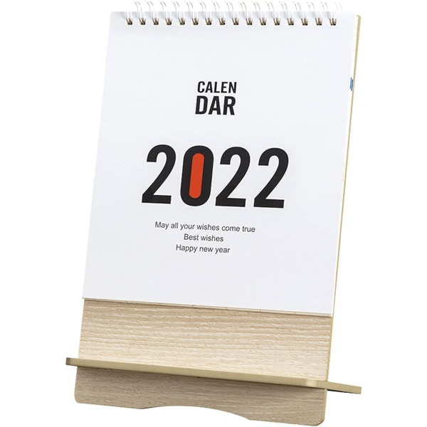 2022 Pöytäkalenteri / Puhelinteline Yksinkertainen tyyli Flip Monthly