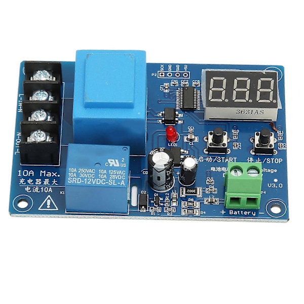 XH M602 Laddningsstyrningsmodul LED-display Litiumbatteriladdare Skyddskort för Industriell Bil