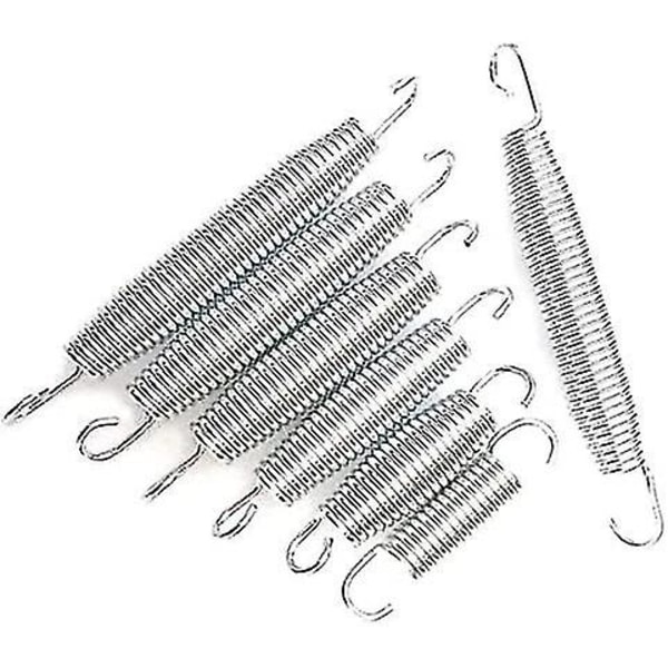 10 stk. Trampolin Fjeder 5,5\" / 6,5\" / 7\" Højstyrke Galvaniseret Stål Udskiftningsfjedre Trampolin Dele 5 stk. Trekant Ring Spænde 1 stk. T-Krog