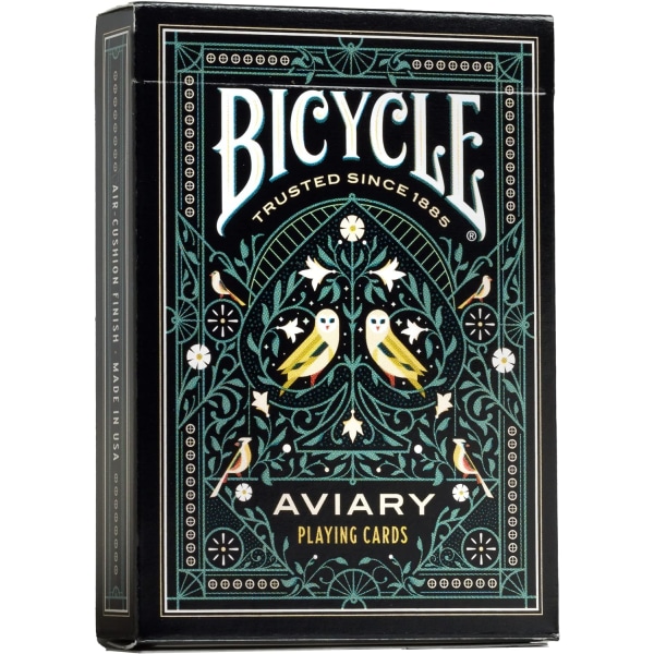 Sykkel Aviary spillekort, blågrønn bicycle birdhouse
