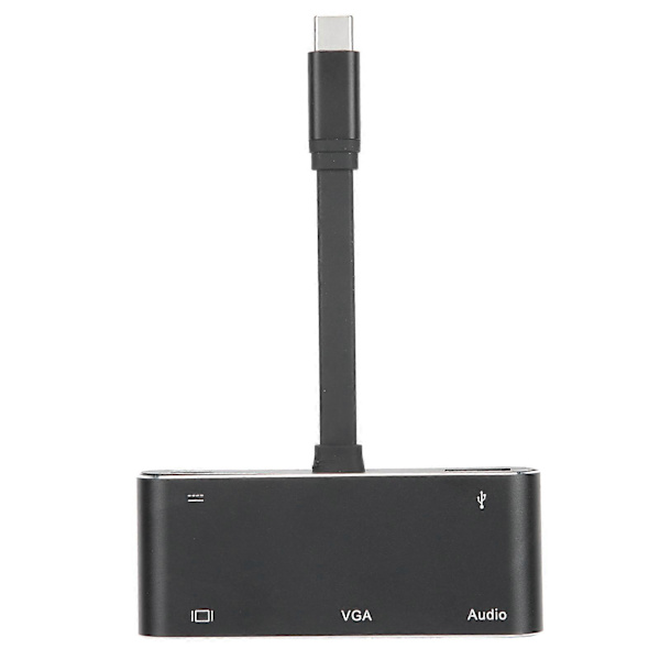 Typ C till HDMI VGA-konverterare ljudkabel aluminiumlegering adapter elektroniktillbehör