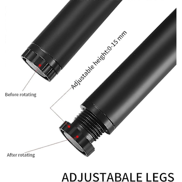 4 stk. Møbelben, 15 cm/5,9 tommer Justerbare Møbelben, Metal Fastgørelsesstøttefødder til Møbler/Bord/Stol/Skrivebord/Køkken/Skab/Sofa