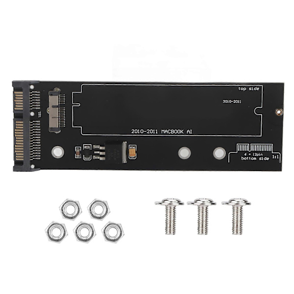 12+6-pins til 22-pins SATA harddisk-adapterkort for Macbook 2010 2011 SSD PCBA