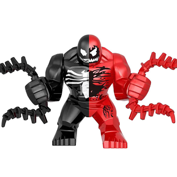 18-delad Spider-Man Venom minifigurbyggset med actionfigurer A