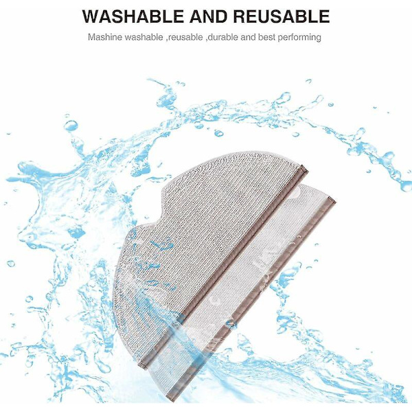 5-pak Rengjøringskluter for Xiaomi Roborock S5 MAX S50 S55 S6 S6 MAXV støvsuger, reservedeler for Xiaomi støvsugere