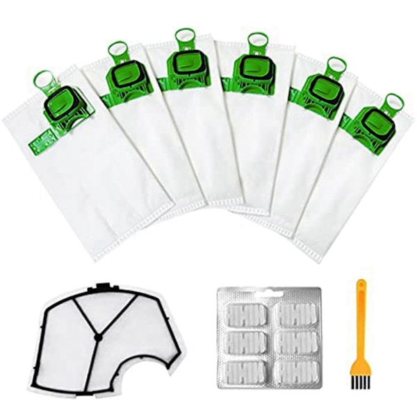 Dammsugarpåsekit för Kobold Dammsugare Kompatibel med Vorwerk Kobold Vk140 Vk150-b