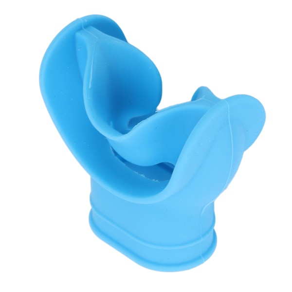 Scuba Diving Regulator Mouthpiece Silicone Universal Comfort Bite Mouthpiece Snorkel Regulator for Replacement Blue
