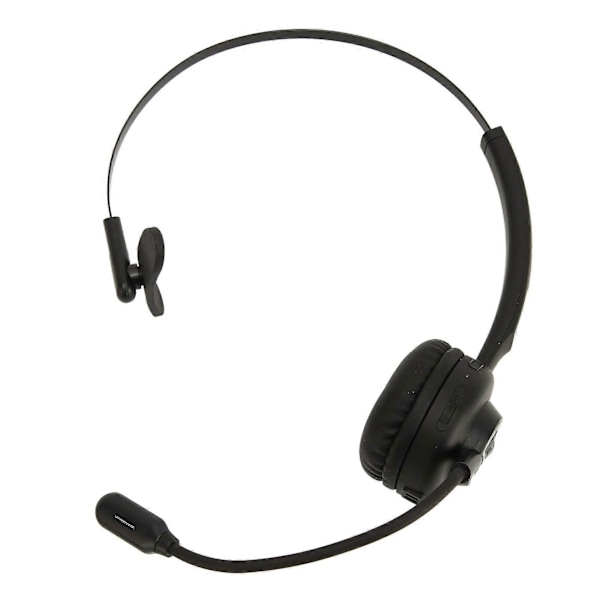Bluetooth-headset för telefon, enkelsidig, roterbar mikrofon, bekvämt trådlöst headset för affärer med laddningsbas