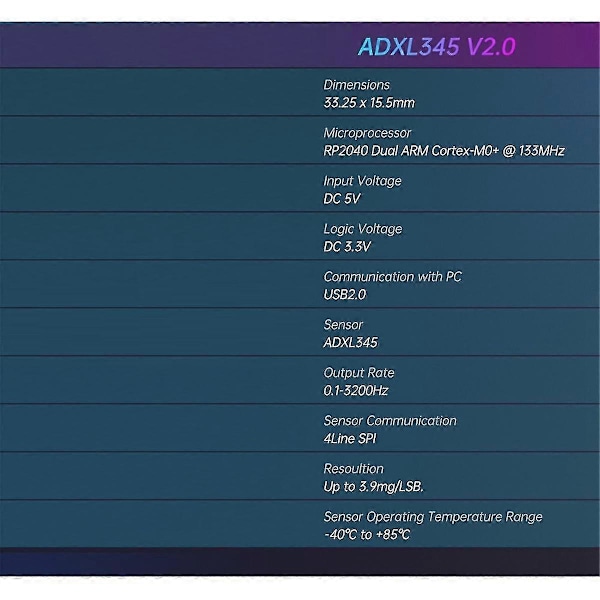ADXL345 V2.0 Accelerometerkort Stealthburner för Klipper Extruder Hotend 3D-skrivardelar
