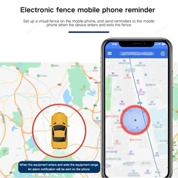 GPS Tracker Stark Magnetisk Bil Fordonsspårning Anti-förlust, Multifunktionell GPS Mini Locator