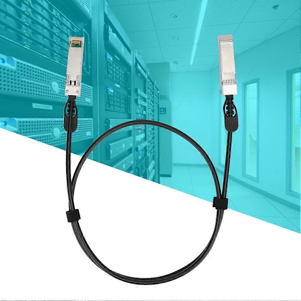 PVC SFP - SFP DAC 25 Gbps kaapeli musta reitittimille, palomuureille, verkkokorteille ja lähettimille