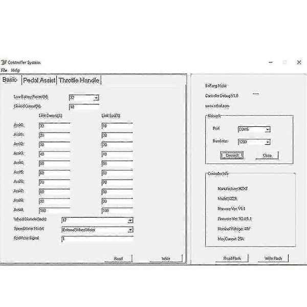 USB Programmeringskabel til 8fun / Bafang BBS01 BBS02 BBS03 BBSHD