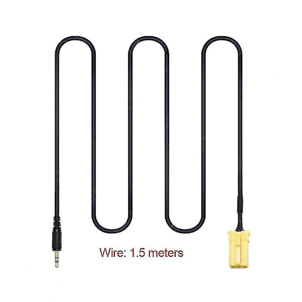Bil 3,5 mm Aux-inngang Adapterkabel for Alfa Romeo 159 Fiat Grande Punto