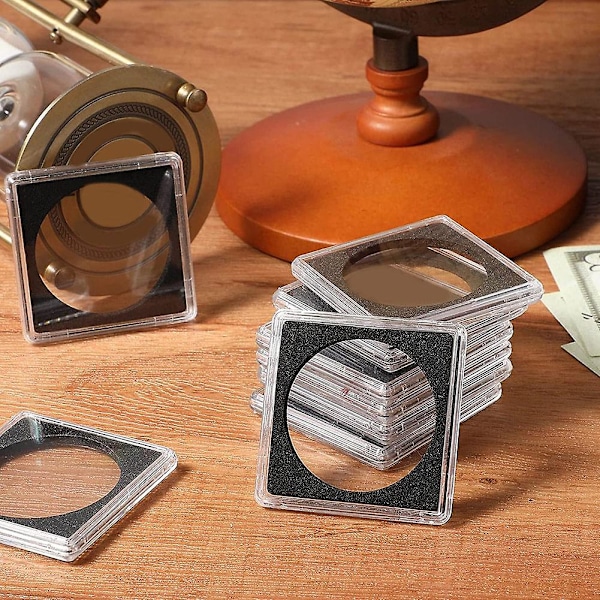 20 st Silver Dollar Myntfodral, 2 X 2 Halv Dollar Myntfodral Myntkapsel Mynt Snap Plastmynt