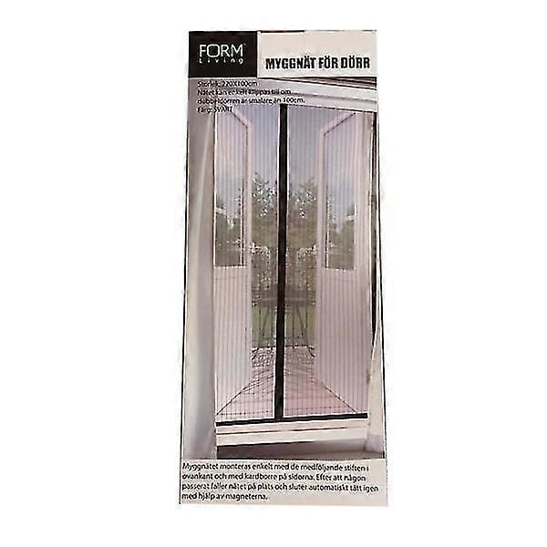Hyönteisverkko-ovi 100x220 hyönteissuoja musta magneetti hyttysverkko Musta