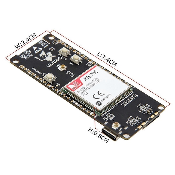 -Call A7670 4G 2G ESP32 Utviklingstavle A7670E LTE GSM Nettverk ESP32-WROVER-E WiFi Bluetooth Trådløs Modul