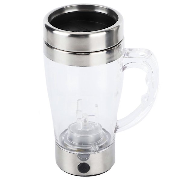 350ml Rustfrit Stål Selvpiskende Kaffe Kop - Elektrisk Automatisk Blandingskop til Hjemmet og Kontoret - På Lager