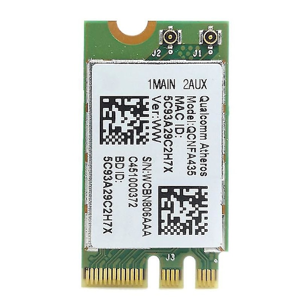 Langaton sovitin kortti Qualcomm Atheros QCA9377 QCNFA435 802.11AC 2.4G/5G NGFF WIFI KORTTI Bluetooth