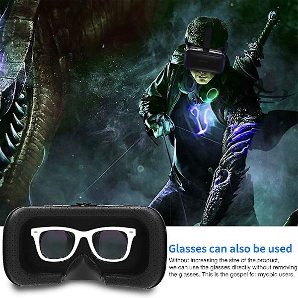 VR-lasit Virtual Reality -lasit yhteensopivat iPhonen ja Androidin kanssa 3D