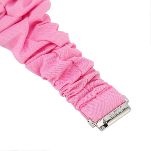 Vevd Nylon Klokkearmbånd med Rustfritt Stål Spenne 4 Fjærstang Utbytting Scrunchie Klokkearmbånd for Fitbit Versa