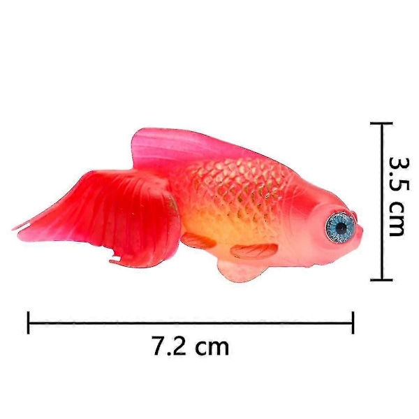 Silikone Kunstig Fisk Akvarium Dekoration Høj Simulation Livagtig Flydende Falsk Betta Fisk Tank Ornament