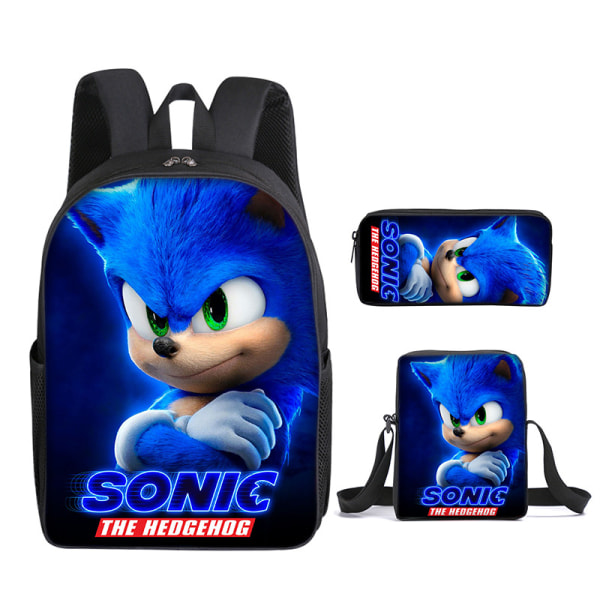 Sonic Student koululaukku, kolmiosainen