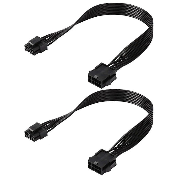 2 stk. CPU 8-polet forlængerkabel Bundkort ATX CPU 8-polet hun til 8 (4+4) polet han forlængerkabel