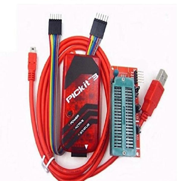 PICKIT3 Programmer + PIC ICD2 PIC Kit 2/3 Programmer Adapter Universal Programmer Seat FZ0508