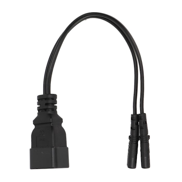 Dobbel IEC320 C7 til C20 Kabel Universal Y Strømskillerkabel for Skrivebordslampe LCD-skjerm Digitalkamera 12,6 tommer