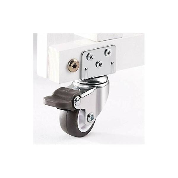 St. Furniture pyörät L, 50mm pyörivät pyörät, pyörivät pyörät jarrulla, lastensänkyyn, kaappiin, huonekaluihin, pöytään, kantavuus