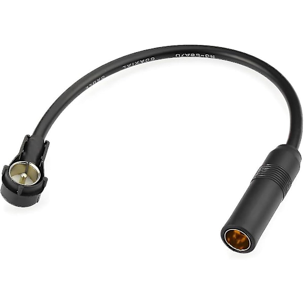 Antenneadapterkabel for bil, forlengelse, DIN Hunn til ISO Hane, for FM-radiobiler Radio CD/DVD TV-tuner, Universal