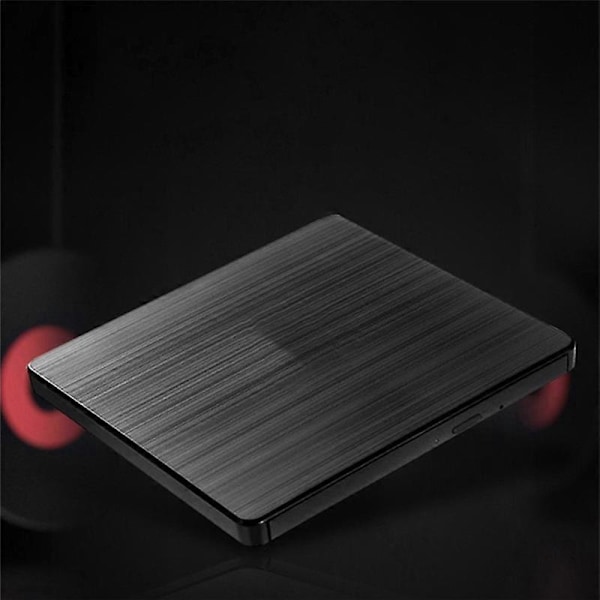 Ekstern CD-stasjon USB3.0 Bærbar Slank Ekstern DVD-stasjon CD DVD +/-RW ROM-brenner for Pro PC Win 7/
