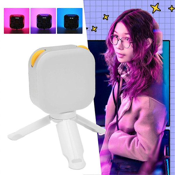 RGB Fotolys 2500?9900K Justerbar 360 Grader Full Farge 20 Scener CRI 95+ LED Kamera Lys