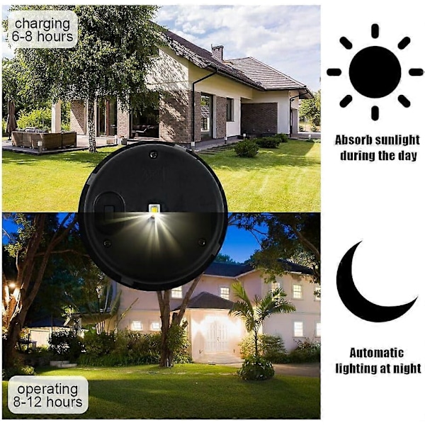 4-pack Ersättningssolcellslampor med starka LED-lampor, Ersättning för solcellslampa, LED-solpanellykta för utomhus hängande trädgårdslyktor