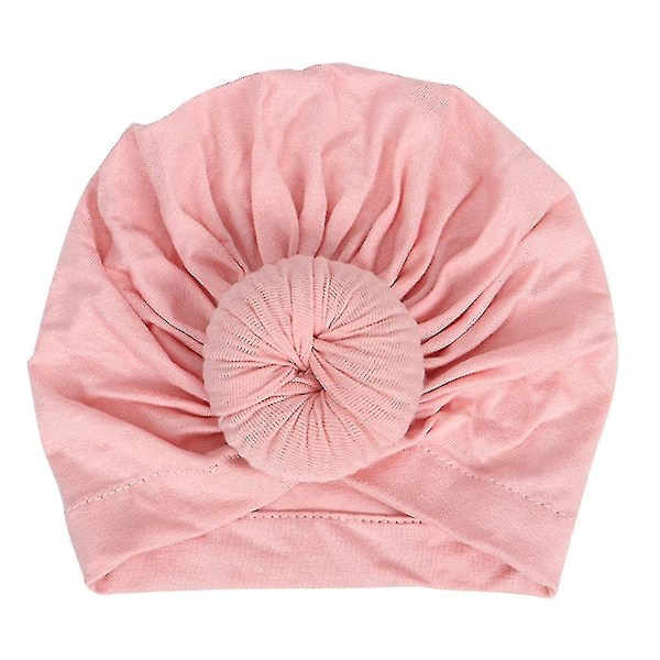 Mytjv-vauvan tyttö ja poika yksivärinen turban solmu pääpanta päällinen kääre hattu ryppy korkki