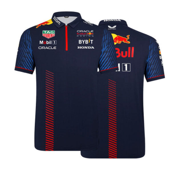 Team Red Bull kortärmad pikétröja racertröja 3XL