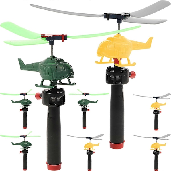 8 st DIY Dragsnöre Flygplan Leksak Flygplan Vertikalt Flygplan Leksak Kreativ Rolig Flygande Leksak