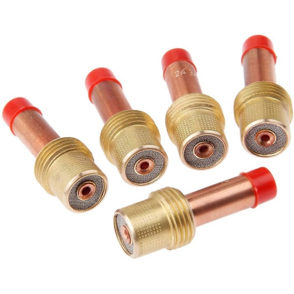 10 st TIG Tillbehör Gaslins Medium 45V26 Storlek 2,4 mm 3/32 Tum för Svetspistol 17 18 26 DB PTA Serie Förbrukningsmaterial