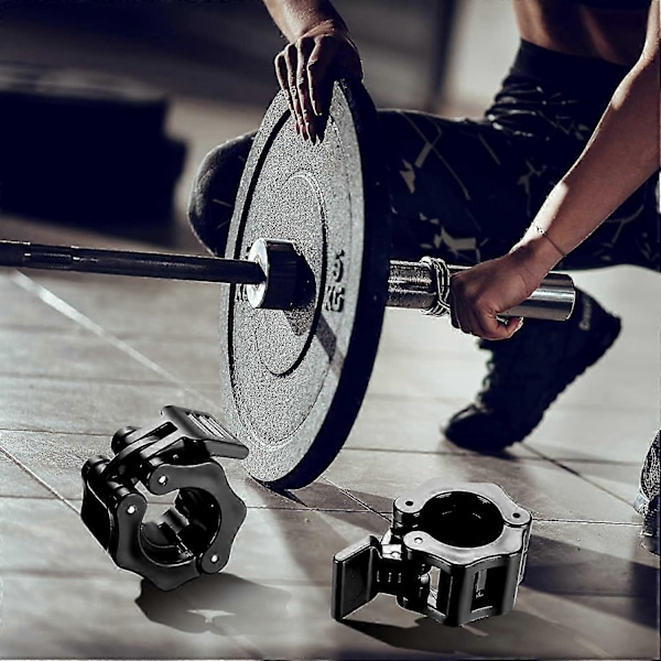 4 st Dumbbellklämmor, 30mm Dumbbellklämmor, Dumbbellklämmor, Skivstångsklämmor, Låsring för Skivstång, Lås för Dumbbell